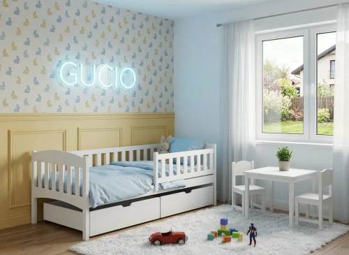 GUCIO 90x200 Weiß Einzelbett für Kinder Lano Möbel