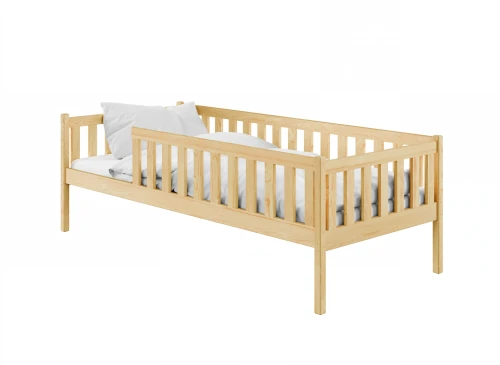 ADA 80x160 Unlackiertes Holz Einzelbett für Kinder Lano Möbel