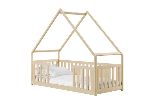 BEE 80x200 Boyasız Ahşap Montessori Çocuk Yer Yatağı - Ev Yatağı Lano Mobilya