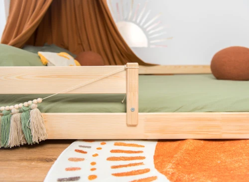 FINI 140x200 Çocuklar İçin Boyasız Ahşap Montessori Yer Yatağı - Lano Mobilya