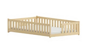 IVY 120x200 Boyasız Ahşap Tek Kişilik Çocuk Yatağı Lano Meble