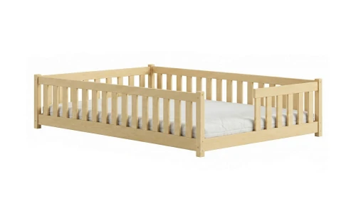 LEVI 140x200 Cilalanmamış Ahşap Tek Kişilik Çocuk Yatağı Lano Mobilya