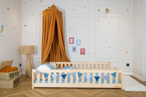 LEVI 140x200 Cilalanmamış Ahşap Tek Kişilik Çocuk Yatağı Lano Mobilya