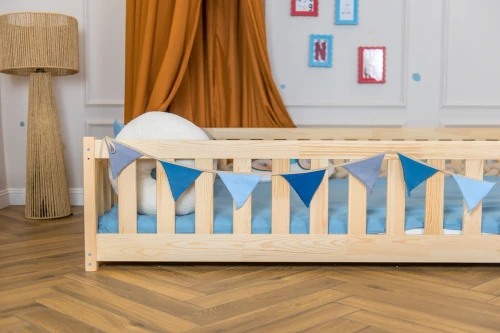 LEVI 140x200 Cilalanmamış Ahşap Tek Kişilik Çocuk Yatağı Lano Mobilya