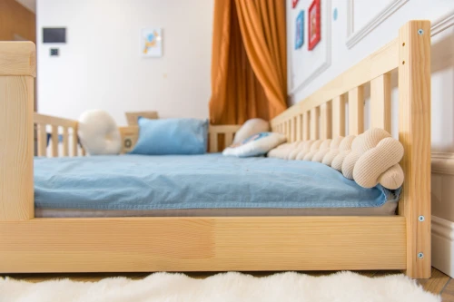LEVI 140x200 Cilalanmamış Ahşap Tek Kişilik Çocuk Yatağı Lano Mobilya