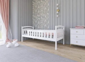 MIA 80x160 Boyasız Ahşap Çocuk Tek Kişilik Ranza Lano Meble