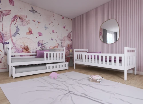 OLIWIA 80x170 Boyasız Ahşap Ranza Lano Mobilya