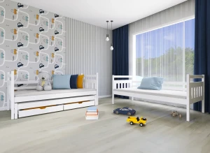 SEWERYN 80x180 Boyasız Ahşap Ranza Lano Meble