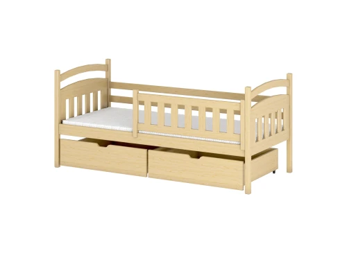 TERRY 80x160 Cilalanmamış Ahşap Çocuk Tek Kişilik Yatağı - Lano Meble