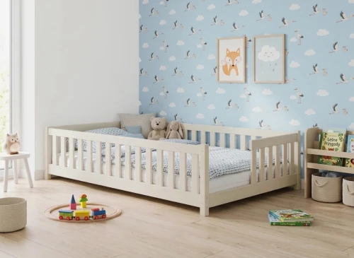 IVY 120x200 Pamuk Beyazı Tek Kişilik Çocuk Yatağı Lano Möbel