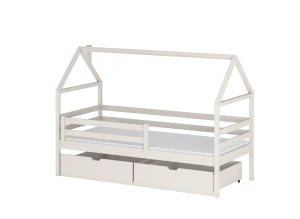 ARON 80x160 Baumwolle Einzelkinderbett Hausbett Lano Möbel