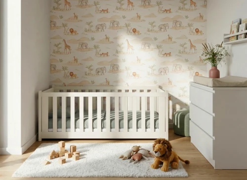 CONCEPT 80x180 Baumwolle Einzelkinderbett Gitterbett Lano Möbel