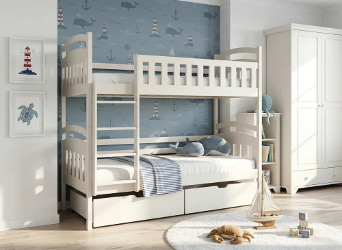 IGNAŚ 80x160 Baumwolle Etagenbett Lano Möbel