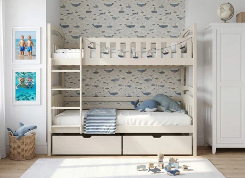 IGNAŚ 80x160 Baumwolle Etagenbett Lano Möbel