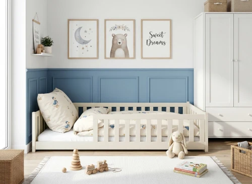 OTIS 120x200 Pamuklu Montessori Çocuk Yer Yatağı Lano Möbel