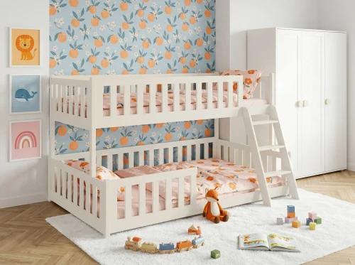 NICE 90x200/120x200 Baumwolle Etagenbett mit breiter Liegefläche Lano Möbel