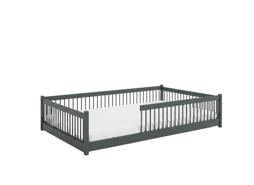 JUNIOR 120x200 Graphit Montessori-Bodenbett für Kinder Lano Möbel