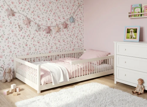 JUNIOR 120x200 Baumwolle Montessori-Bodenbett für Kinder Lano Möbel