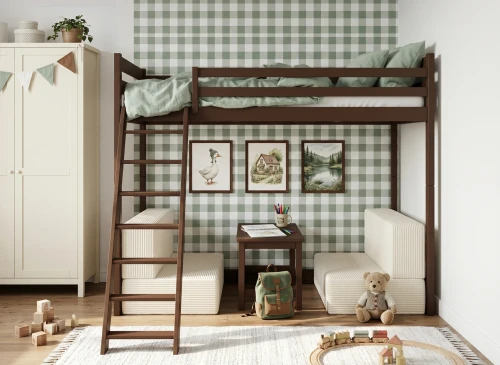 SOFENA 90x200 Zartbitterschokolade Etagenbett mit modularem Sofa beige Stoff Poso 38 Lano Möbel