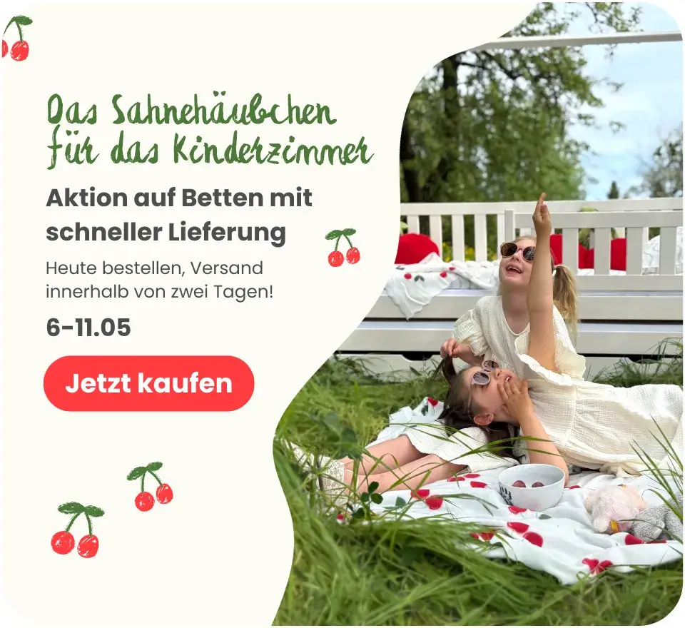 15 % Rabatt auf Betten mit Versand innerhalb von 48 Stunden, 6.–11. Mai